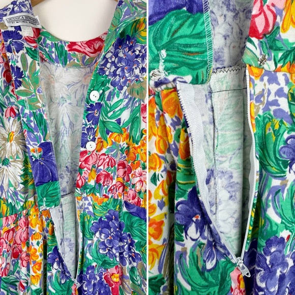 Jessica Howard Vintage Floral Midi Dress - Picture 9 of 11